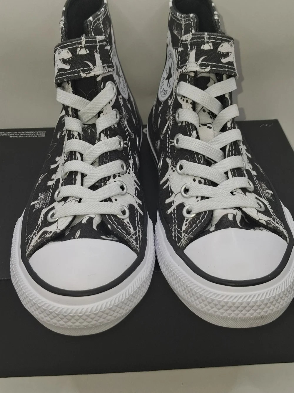 New  Big Kids Converse Chuck Taylor Dino Party high tops Dinosaurs Size 2
